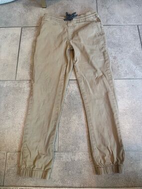 Volcom Boys Khaki Drawstring Jogger style Pants